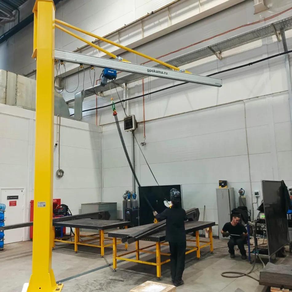 Модернизация консольного крана с заменой тали